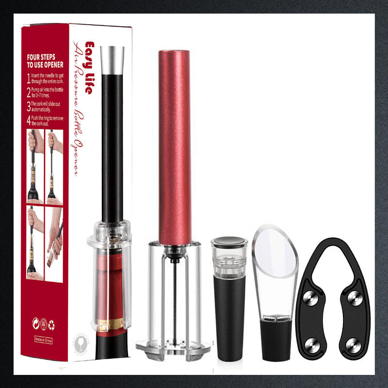 Air Pump Cork Remover Vinflasköppnare Set