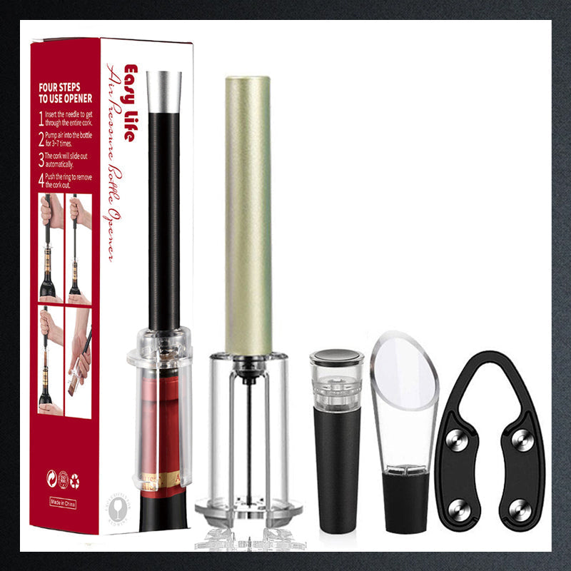 Air Pump Cork Remover Vinflasköppnare Set